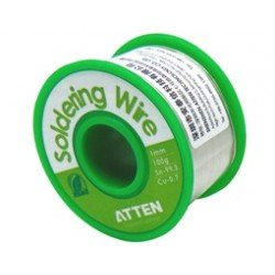 Atten 100gr Solder Cored Lead Free Sn99/Pb1 Κασσιτεροκόλληση Κασσίτερος Καλάι 0.8mm TS-9938100 Atten 100gr Solder Cored Lead Free Sn99/Pb1 Κασσιτεροκόλληση Κασσίτερος Καλάι 0.8mm TS-9938100