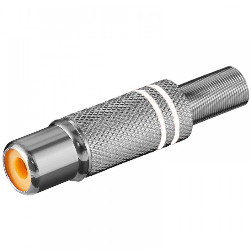 RCA Female Metallic Τελικό Βύσμα Καλωδίου Μεταλλικό Θηλυκό 52001W