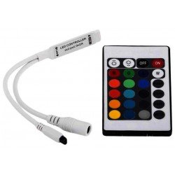 RGB LED Controller 24 Keys & Remote Avide Strip 5-24V 72W RGB LED Controller 24 Keys & Remote Avide Strip 5-24V 72W