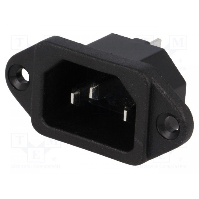 3pin Male Power Plug C13 Βύσμα Πλακέτας-Πλαισίου Αρσενικό