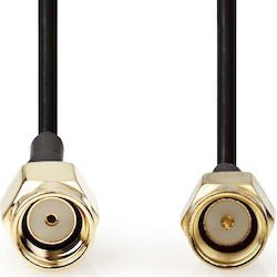 Καλώδιο Κεραίας WiFi SMA Antenna Cable M-F Reverse Polarity 1m Nedis CSGP02210BK10 Καλώδιο Κεραίας WiFi SMA Antenna Cable M-F Reverse Polarity 1m Nedis CSGP02210BK10