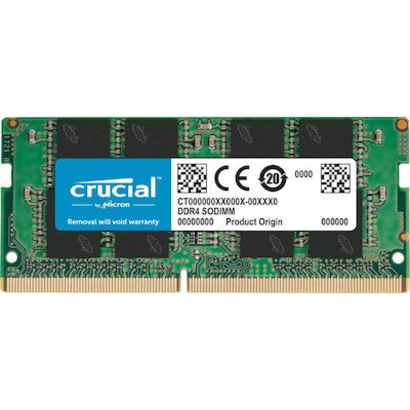 4Gb Memory Ram Sodim DDR4 2400Mhz Crucial 1.2V CL19 CT4G4SFS824A Μνήμη Φορητού
