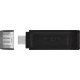 64Gb USB Type C 3.2 Stick Kingston Datatraveler 70 Black DT70/64GB Στικάκι Μαύρο 64Gb USB Type C 3.2 Stick Kingston Datatraveler 70 Black DT70/64GB Στικάκι Μαύρο