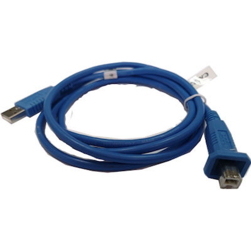 USB A 2.0 Printer Cable A-B 1.5m Blue Καλώδιο Εκτυπωτή Μπλε FTT16-660