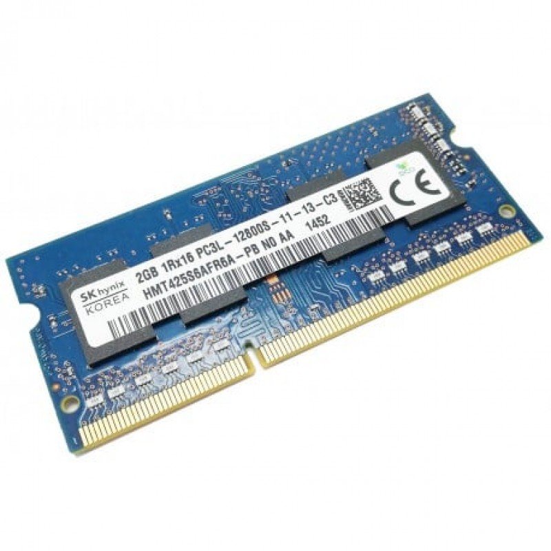 2Gb Memory Ram Sodim DDR3L 1600Mhz Hynix HMT425S6AFR6A-PB Μνήμη Φορητού Refurbished