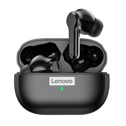 True Wireless Handsfree Bluetooth Headset Black Lenovo Live Pods LP1S Ακουστικά Ασύρματα Μαύρα