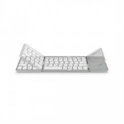 Wireless Slim Keyboard & Touch Pad Bluetooth V5.0 Silver Foldable MediaRange MROS133-GR Πληκτρολόγιο Ασύρματο Ασημί