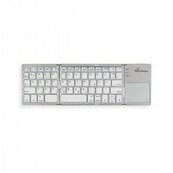 Wireless Slim Keyboard & Touch Pad Bluetooth V5.0 Silver Foldable MediaRange MROS133-GR Πληκτρολόγιο Ασύρματο Ασημί