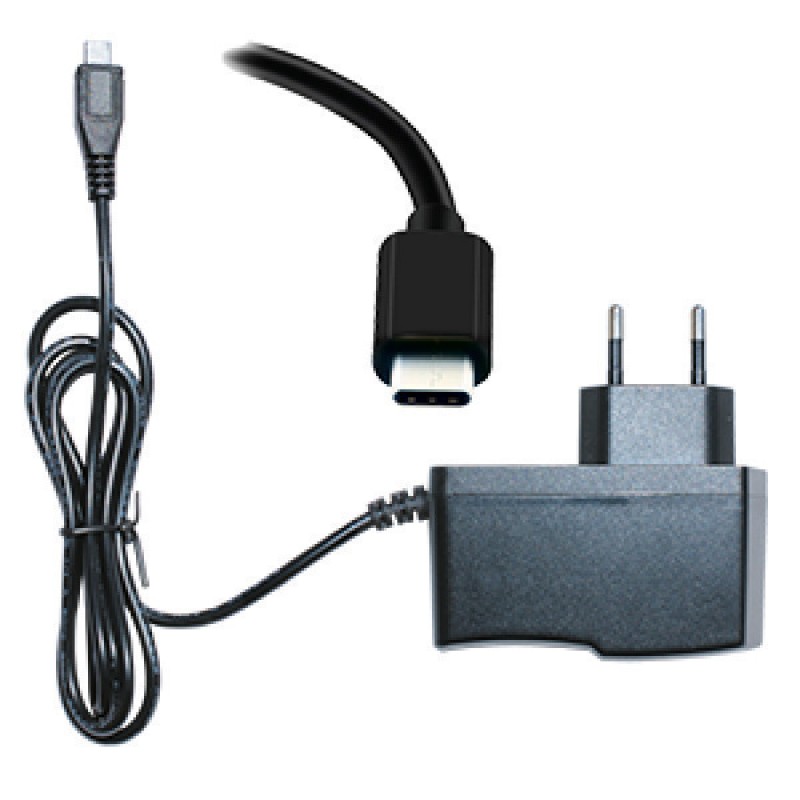 Power Supply Charger Black Fast Charging USB 5V 2Am Φορτιστής Μαύρος Type c