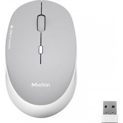 Mouse Wireless 2.4G Optical USB Gray-White 1600dpi Meetion R570 Ποντίκι Οπτικό Ασύρματο Mouse Wireless 2.4G Optical USB Gray-White 1600dpi Meetion R570 Ποντίκι Οπτικό Ασύρματο