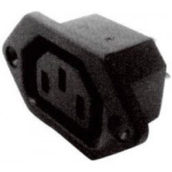Power Plug Board Adaptor Female Black 220-250V 10Am Βύσμα Τροφοδοσίας Σασί Θηλυκό STA02-001L Power Plug Board Adaptor Female Black 220-250V 10Am Βύσμα Τροφοδοσίας Σασί Θηλυκό STA02-001L