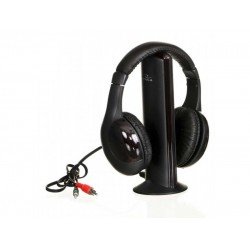 Ακουστικά & Μικρόφωνο Ασύρματα Μαύρα Headset & Microphone Wireless RF Fullsize Multimedia & FM Radio Black Titanum TH110 Ακουστικά & Μικρόφωνο Ασύρματα Μαύρα Headset & Microphone Wireless RF Fullsize Multimedia & FM Radio Black Titanum TH110