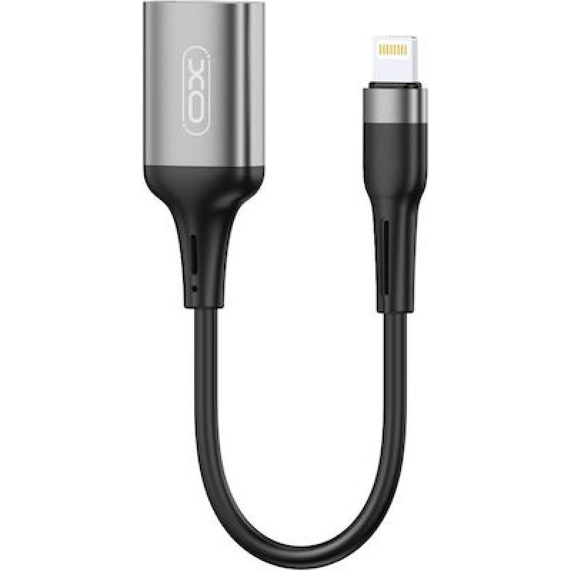 Usb 2.0 Female Cable To Lightning Male OTG Black 0.10m XO-NB201
