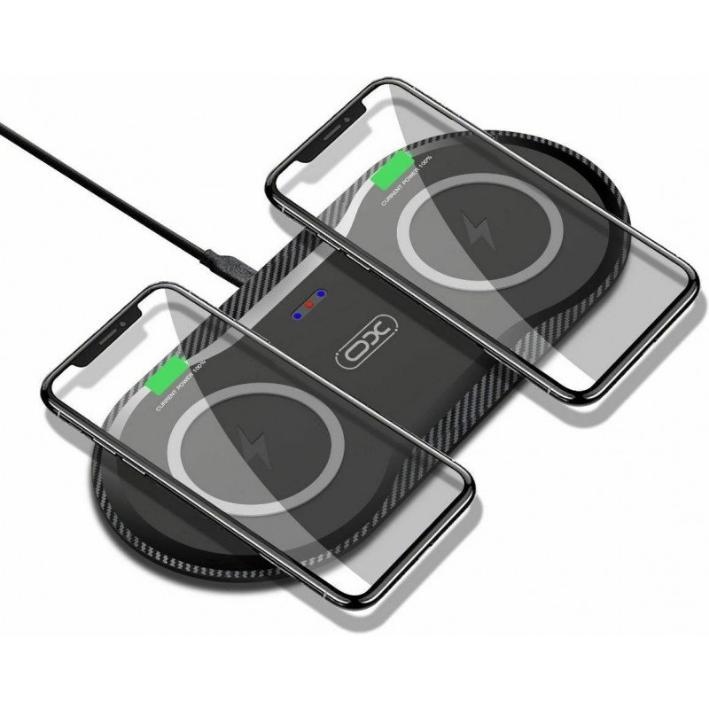 Qi Wireless Fast Charger 2 In 1 Power Supply Pad 20W QC 3.0 5V-12V 3A Ασύρματος Φορτιστής XO-WX025 Qi Wireless Fast Charger 2 In 1 Power Supply Pad 20W QC 3.0 5V-12V 3A Ασύρματος Φορτιστής XO-WX025