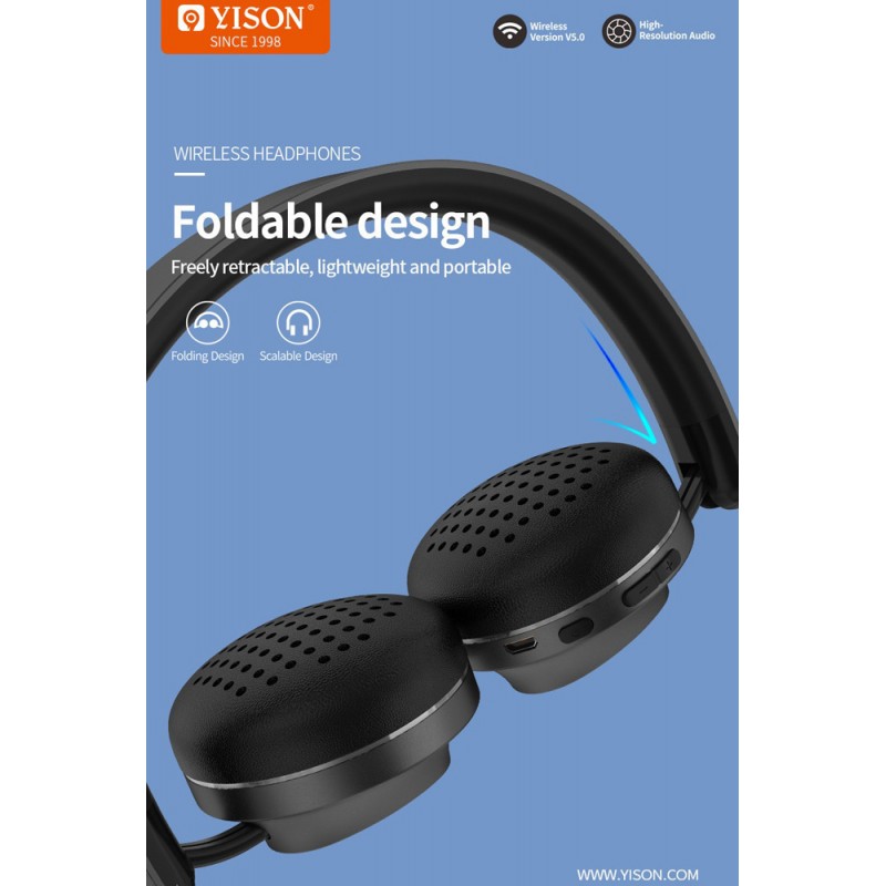 Headset Multimedia Gaming Wired & Bluetooth Yison H3-GR Black Ακουστικά & Μικρόφωνο Ασύρματα Headset Multimedia Gaming Wired & Bluetooth Yison H3-GR Black Ακουστικά & Μικρόφωνο Ασύρματα