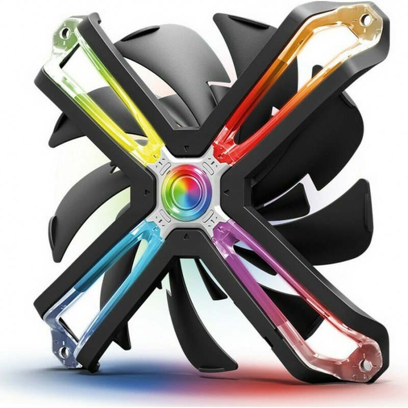 Zalman ZM-SF120 Cooler Case Fan 3pin Black RGB Light 12V 120X120X25mm Ανεμιστήρας Κουτιού Zalman ZM-SF120 Cooler Case Fan 3pin Black RGB Light 12V 120X120X25mm Ανεμιστήρας Κουτιού