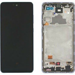 Οθόνη Samsung Galaxy A72 A725 OLED & Touch & Frame Black Μαύρη