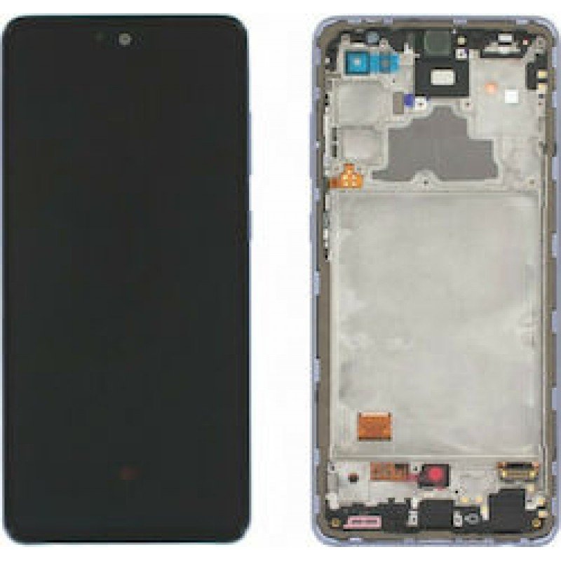 Οθόνη Samsung Galaxy A72 A725 OLED & Touch & Frame Black Μαύρη