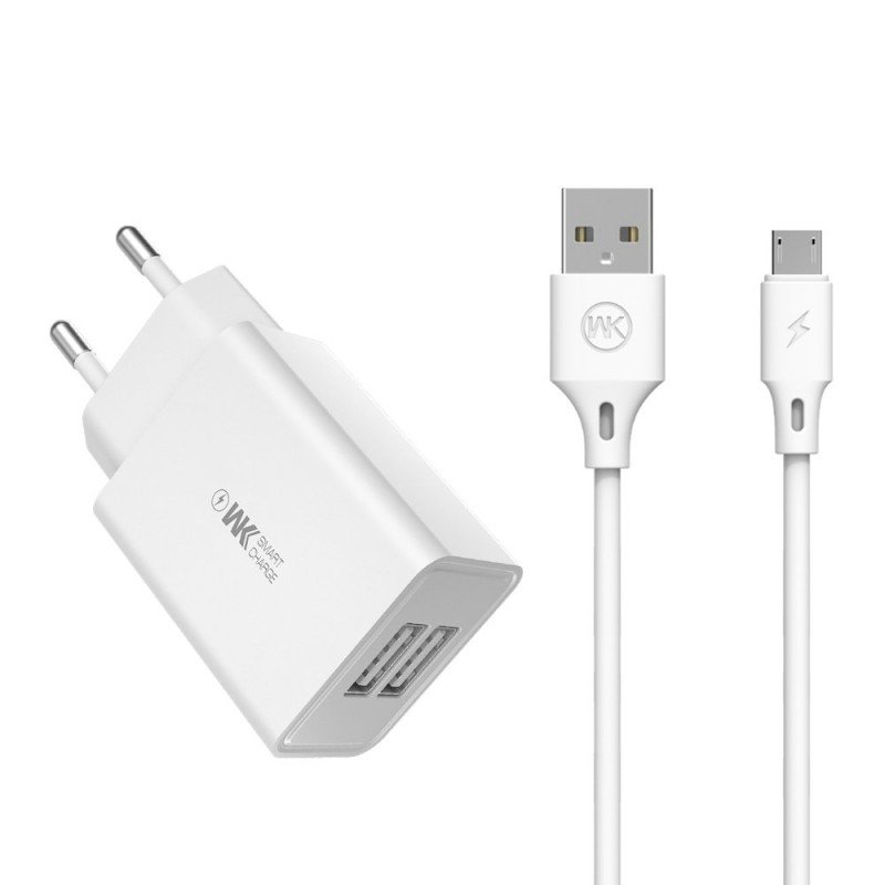 Φορτιστής Πρίζας Quick Power Charger & Cable USB A To Type C 5V 2.4A White Beepower BC-2 Φορτιστής Πρίζας Quick Power Charger & Cable USB A To Type C 5V 2.4A White Beepower BC-2
