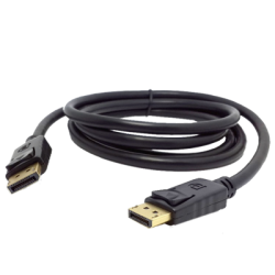 Display Port 20pin Male Gold To Display Port 20pin Male 1.5m 1080p Cable Black Display Port 20pin Male Gold To Display Port 20pin Male 1.5m 1080p Cable Black