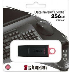 256GB USB 3.2 Stick Flash Drive Black Kingston Datatraveler Exodia DTX/256GB Στικάκι