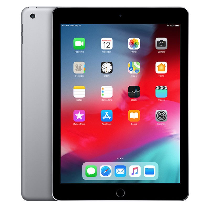Apple iPad 2018 6th Generation 9.7" Wifi 128Gb Silver-Black A1893 Refurbished