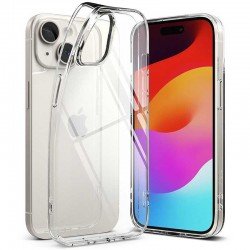 Transparent Silicone Case iPhone 15 Pro Διαφανής Θήκη Σιλικόνης