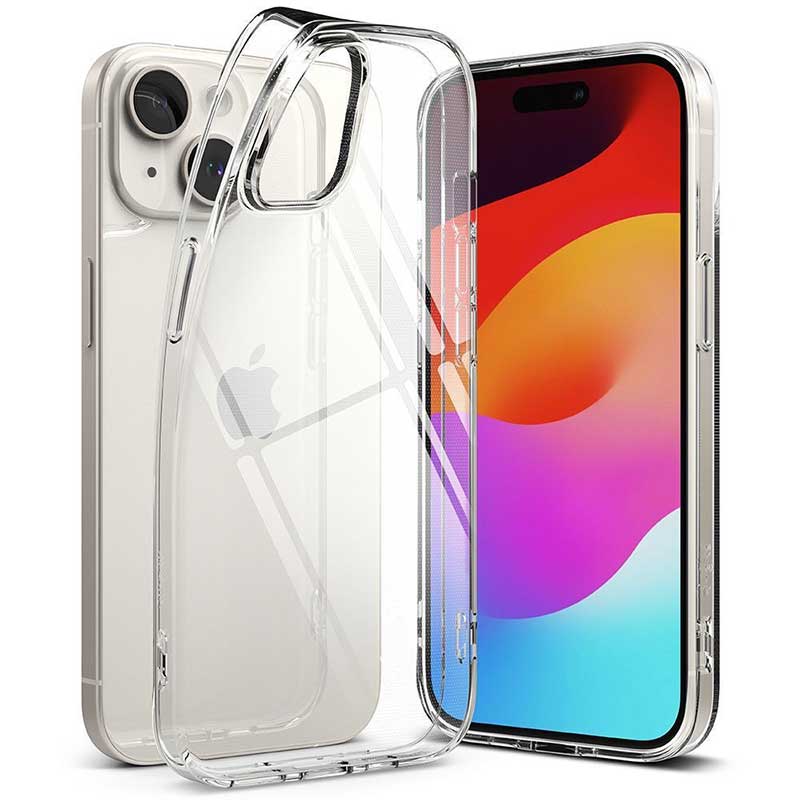 Transparent Silicone Case iPhone 15 Pro Διαφανής Θήκη Σιλικόνης