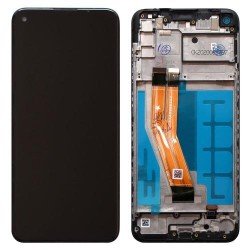 Οθόνη Samsung Galaxy M11 SM-M115 OEM LCD & Touch & Frame Black 