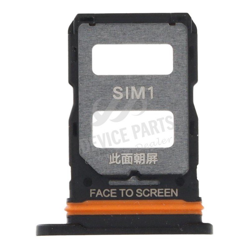 Βάση Κάρτας Μαύρη Xiaomi Mi 12 Lite Sim Tray Black