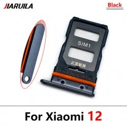 Βάση Κάρτας Μαύρη Xiaomi Mi 12/Mi 12X Sim Tray Black