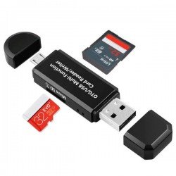 USB 2.0 Male & Micro USB Male Adaptor OTG Smartphone Card Reader Αναγνώστης Καρτών P01-4 USB 2.0 Male & Micro USB Male Adaptor OTG Smartphone Card Reader Αναγνώστης Καρτών P01-4
