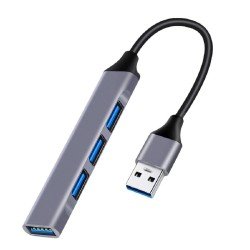 USB A 3.2 Hub Adaptor 4 X USB Port Gray Αντάπτορας Σύνδεσης Τεσσάρων Θέσεων Γκρι PT-1114 USB A 3.2 Hub Adaptor 4 X USB Port Gray Αντάπτορας Σύνδεσης Τεσσάρων Θέσεων Γκρι PT-1114