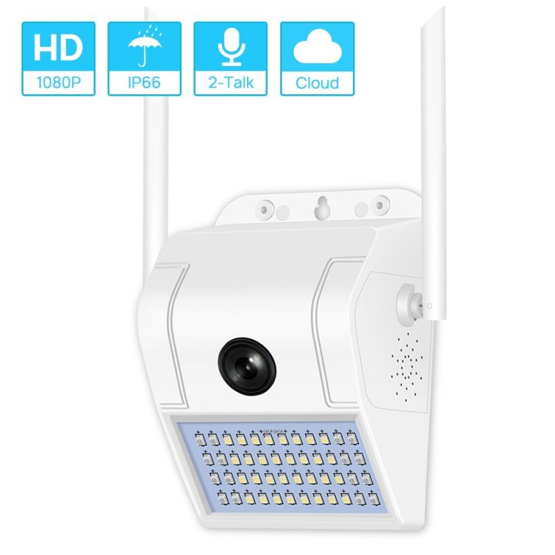 Wall Lamp Camera A11 V380 Pro IP65 IR 10m External 2Mpx 1080p WiFi White Κάμερα Τοίχου Εξωτερικού Χώρου Wall Lamp Camera A11 V380 Pro IP65 IR 10m External 2Mpx 1080p WiFi White Κάμερα Τοίχου Εξωτερικού Χώρου