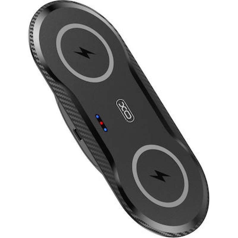 Qi Wireless Fast Charger 2 In 1 Power Supply Pad 20W QC 3.0 5V-12V 3A Ασύρματος Φορτιστής XO-WX025 Qi Wireless Fast Charger 2 In 1 Power Supply Pad 20W QC 3.0 5V-12V 3A Ασύρματος Φορτιστής XO-WX025