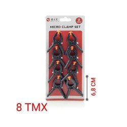 Spring Plastic Grip Clamp Σφικτήρας Πλαστικός (8 pieces) Spring Plastic Grip Clamp Σφικτήρας Πλαστικός (8 pieces)