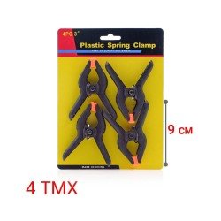 Spring Plastic Grip Clamp Σφικτήρας Πλαστικός (4 pieces) Spring Plastic Grip Clamp Σφικτήρας Πλαστικός (4 pieces)