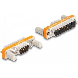 DB25 Serial Male To DB9 Pin Serial Male D-Sub Adaptor Αντάπτορας Σειριακός Delock 66980