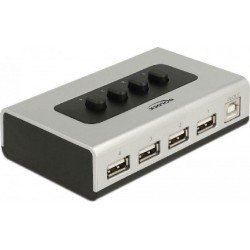USB A 2.0 4-Port Switch Changer To USB B Διακλαδωτής Delock 87762 USB A 2.0 4-Port Switch Changer To USB B Διακλαδωτής Delock 87762