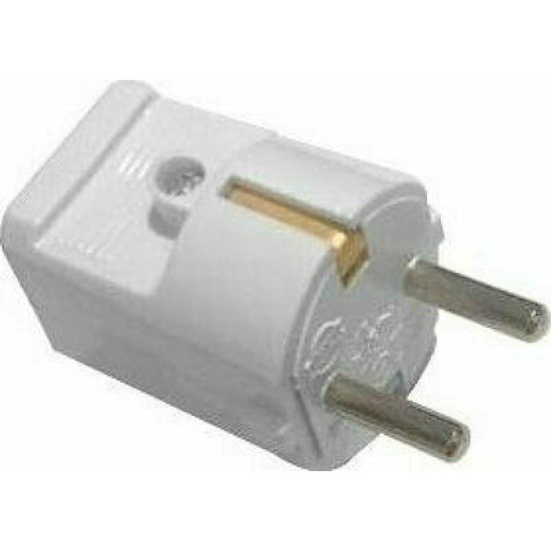 Entac Power Plug Suko Adaptor Male White 220-250V 16Am IP20 Τελικό Βύσμα Τροφοδοσίας Σούκο Αρσενικό Φις Λευκό Entac Power Plug Suko Adaptor Male White 220-250V 16Am IP20 Τελικό Βύσμα Τροφοδοσίας Σούκο Αρσενικό Φις Λευκό
