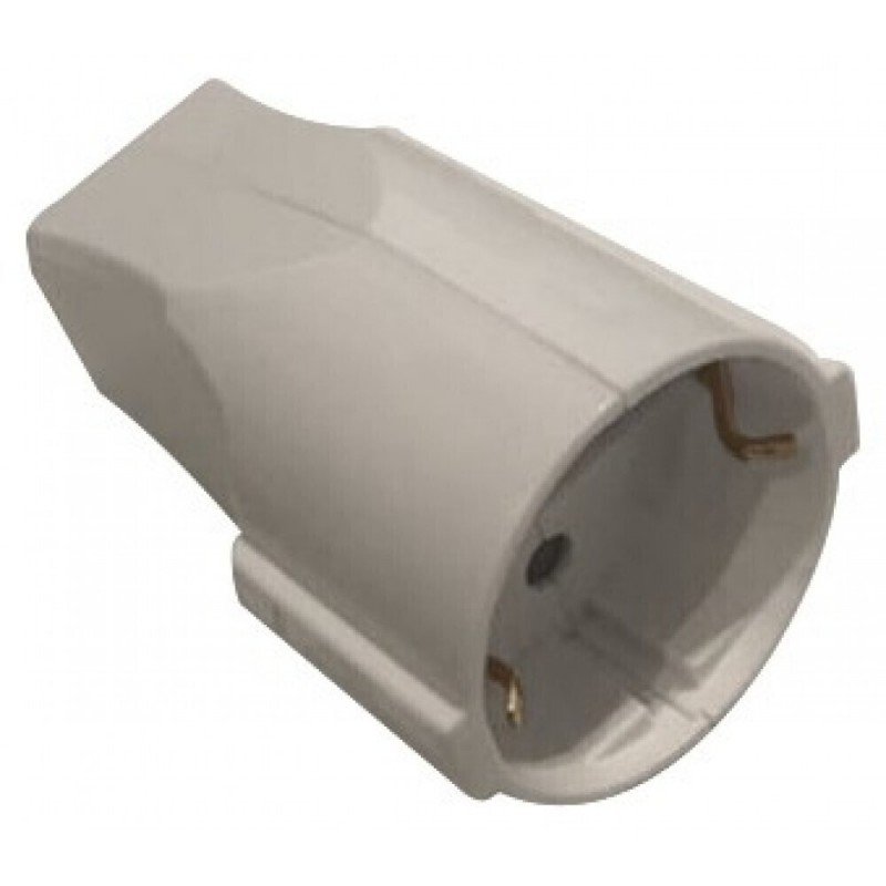 Entac Power Plug Suko Adaptor Female White 220-250V 16Am IP20 Τελικό Βύσμα Τροφοδοσίας Σούκο Θηλυκό Φις Λευκό Entac Power Plug Suko Adaptor Female White 220-250V 16Am IP20 Τελικό Βύσμα Τροφοδοσίας Σούκο Θηλυκό Φις Λευκό