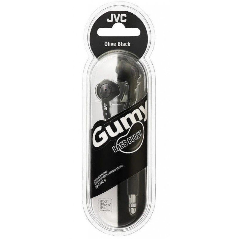 Headphones Stereo Jack 3.5 Black JVC HA-F160-B Ακουστικά Στέρεο Μαύρα