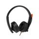 Headphones Stereo Jack 3.5 & Microphone Black Meetion HP003 Ακουστικά Στέρεο & Μικρόφωνο Μαύρα