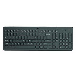 Πληκτρολόγιο Ενσύρματο Μαύρο Wired USB Keyboard Slim GR Black HP 150 HP664R5AA Πληκτρολόγιο Ενσύρματο Μαύρο Wired USB Keyboard Slim GR Black HP 150 HP664R5AA