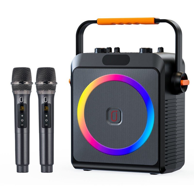 Karaoke Speaker & 2 X Mic Bluetooth 5.0 USB/MICRO SD/AUX 15W JYX T17-T Ηχείο & 2 X Μικρόφωνα