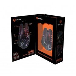 Ποντίκι Οπτικό Ενσύρματο Mouse Optical Wired Gaming RGB LED 7 Buttons 4800Dpi Usb Black Meetion MT-GM22