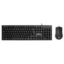 Πληκτρολόγιο Ενσύρματο & Ποντίκι Οπτικό Μαύρο Wired USB Keyboard & Mouse Black PT-1075 Πληκτρολόγιο Ενσύρματο & Ποντίκι Οπτικό Μαύρο Wired USB Keyboard & Mouse Black PT-1075