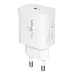 Φορτιστής Πρίζας Quick Power Charger PD+QC 20W USB-C Λευκός Powertech PT-1091 Φορτιστής Πρίζας Quick Power Charger PD+QC 20W USB-C Λευκός Powertech PT-1091