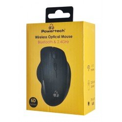 Wireless Bluetooth & 2.4Ghz Optical Mouse 1600Dpi Ασύρματο Οπτικό Ποντίκι Μαύρο PT-1165 Wireless Bluetooth & 2.4Ghz Optical Mouse 1600Dpi Ασύρματο Οπτικό Ποντίκι Μαύρο PT-1165