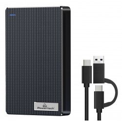 USB 3.2 & Type C External Enclosure 2.5 SATA 3 Black PT-1232